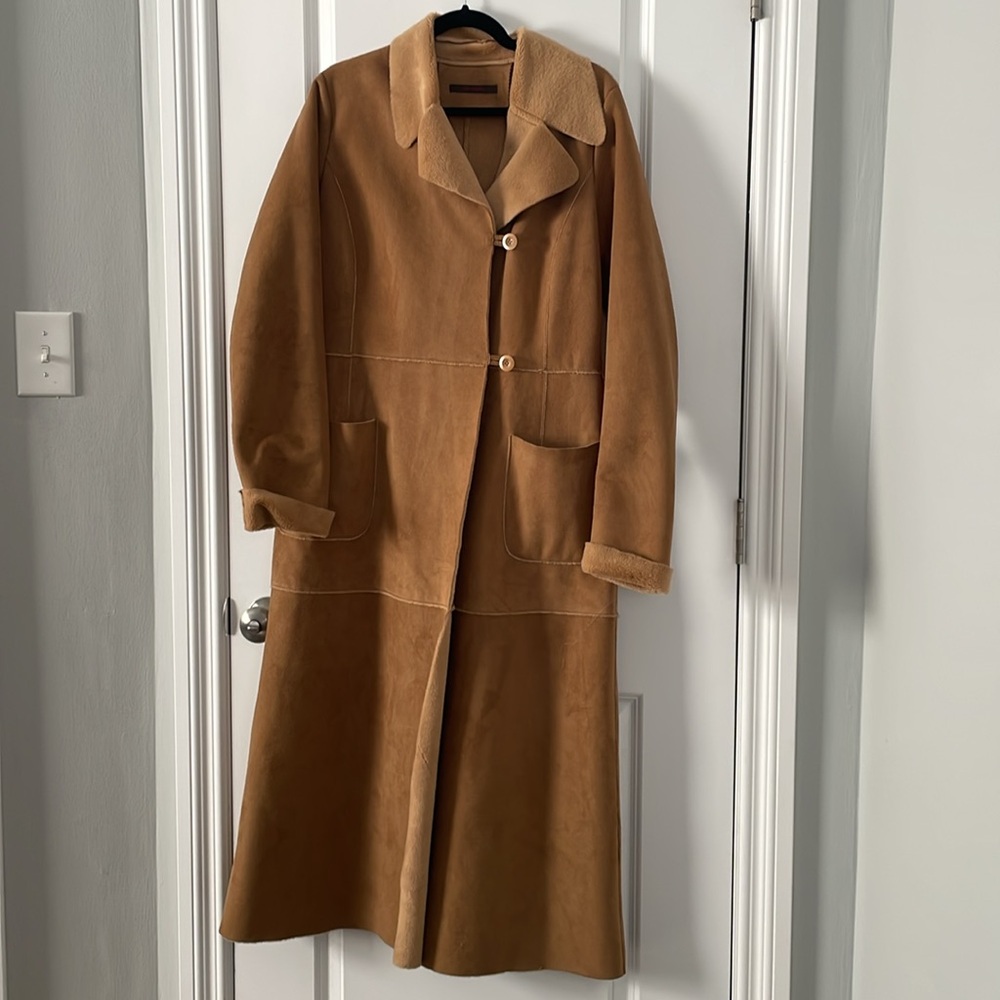 ZARA Women's Faux-Shearling Coat